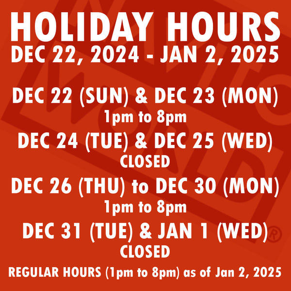 HOLIDAY HOURS 2024