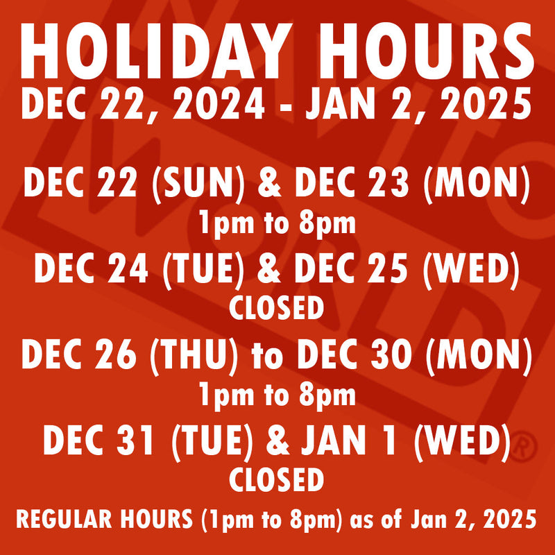 HOLIDAY HOURS 2024