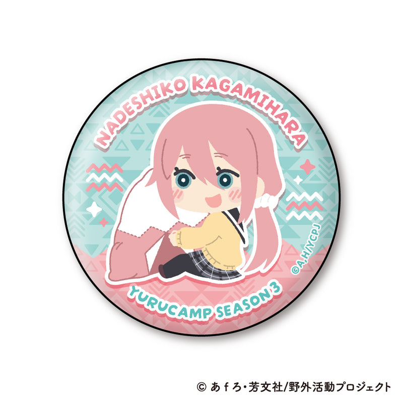 Yurucamp Season 3 XEBEC Mofumofu Can Badge Collection