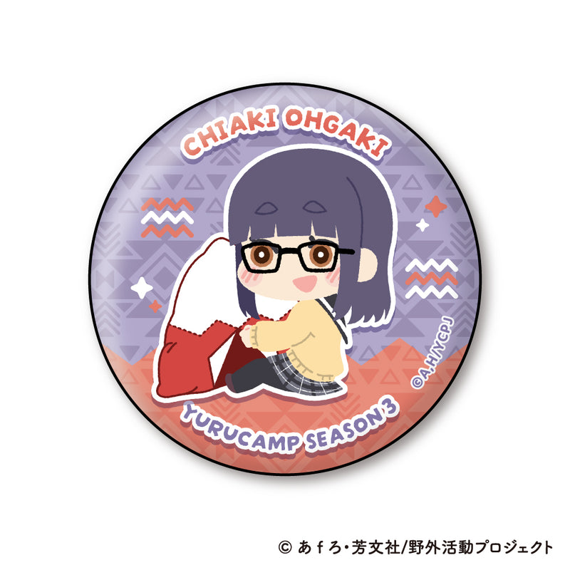 Yurucamp Season 3 XEBEC Mofumofu Can Badge Collection