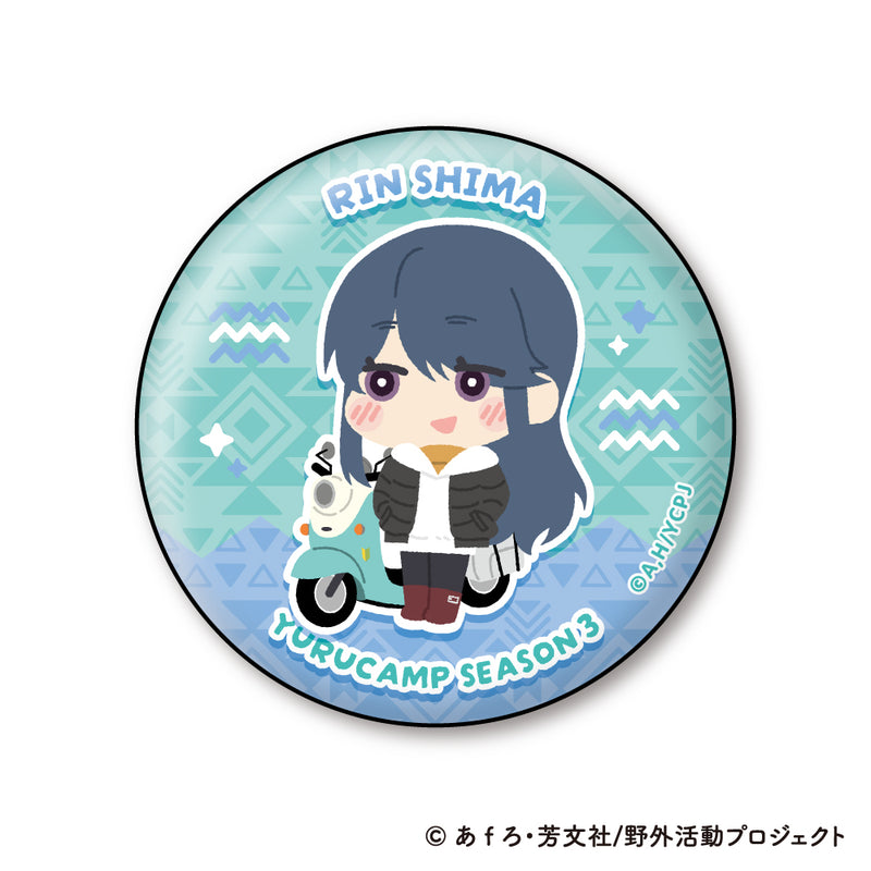 Yurucamp Season 3 XEBEC Mofumofu Can Badge Collection