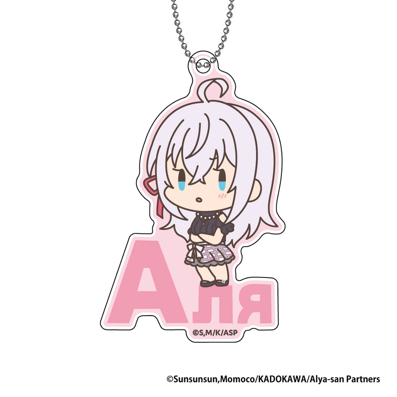 Alya Sometimes Hides Her Feelings in Russian XEBEC Onamae Pitanko Acrylic Key Chain