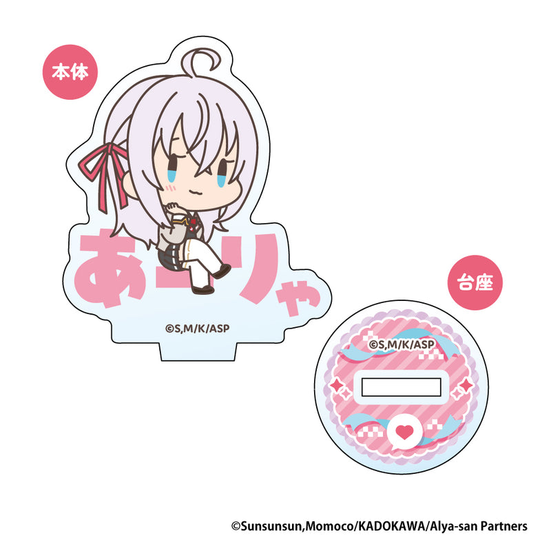 Alya Sometimes Hides Her Feelings in Russian XEBEC Onamae Pitanko Mini Acrylic Stand