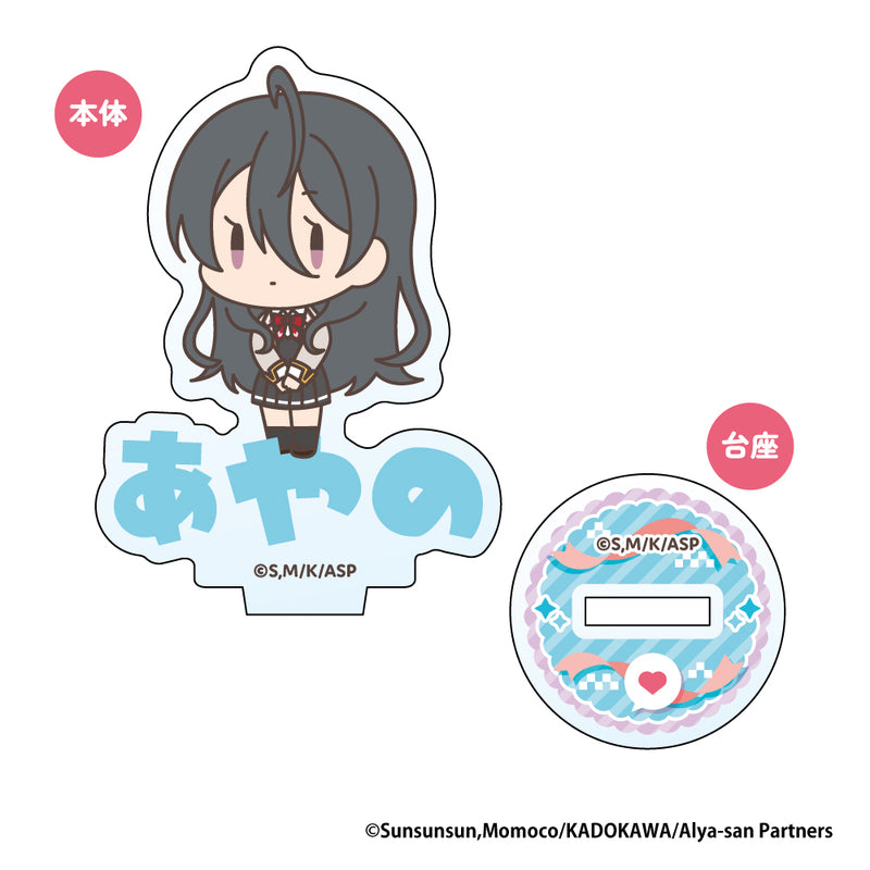 Alya Sometimes Hides Her Feelings in Russian XEBEC Onamae Pitanko Mini Acrylic Stand