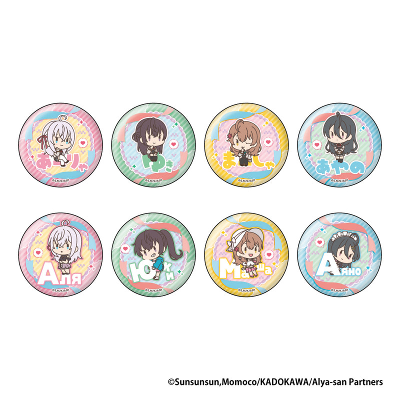 Alya Sometimes Hides Her Feelings in Russian XEBEC Onamae Pitanko Can Badge Collection