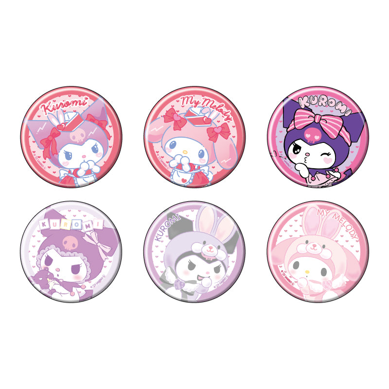 Sanrio A3 Can Badge Kuromi 01 Official Illustration