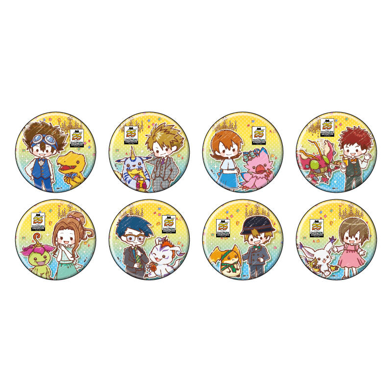 Digimon Adventure A3 Can Badge 05 25th Anniversary Ver. (Graff Art Illustration)