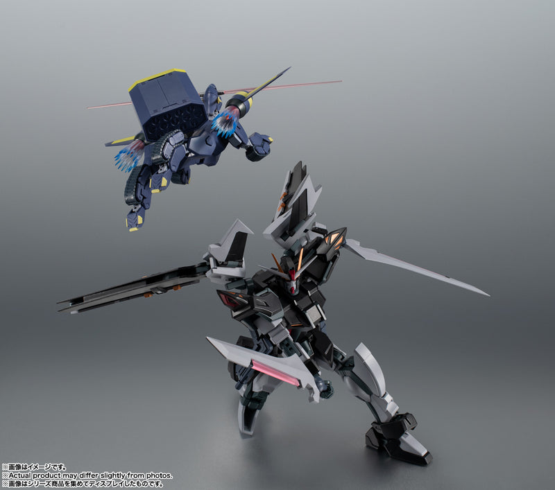 Gundam Mobile Suit SEED C.E. 73: Stargazer Bandai Robot Spirits Side MS GAT-X105E + AQM / E-X09S Strike Noir Gundam Ver. A.N.I.M.E.