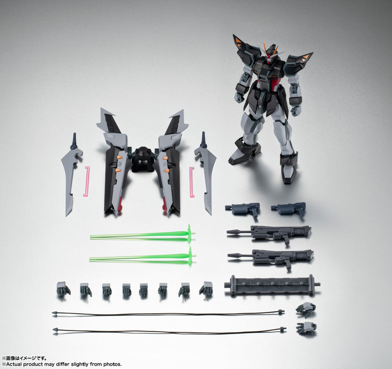 Gundam Mobile Suit SEED C.E. 73: Stargazer Bandai Robot Spirits Side MS GAT-X105E + AQM / E-X09S Strike Noir Gundam Ver. A.N.I.M.E.