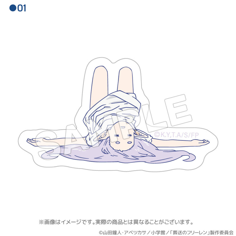 Frieren: Beyond Journey's End ACROSS Sleeping Posture Waterproof Sticker