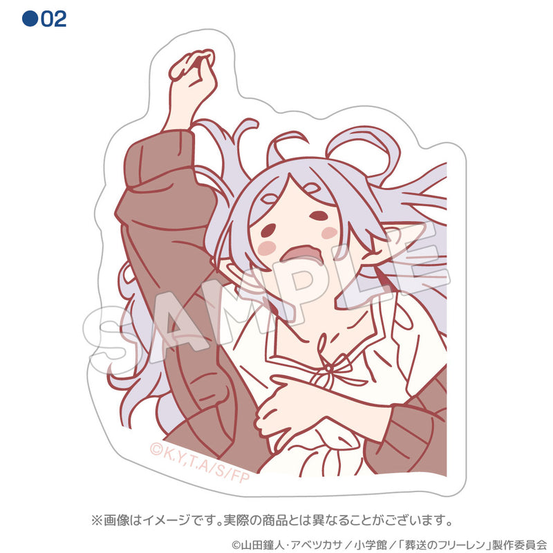 Frieren: Beyond Journey's End ACROSS Sleeping Posture Waterproof Sticker