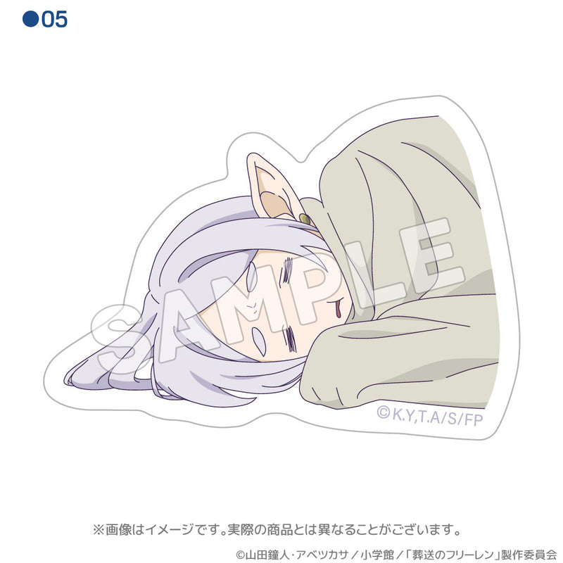 Frieren: Beyond Journey's End ACROSS Sleeping Posture Waterproof Sticker