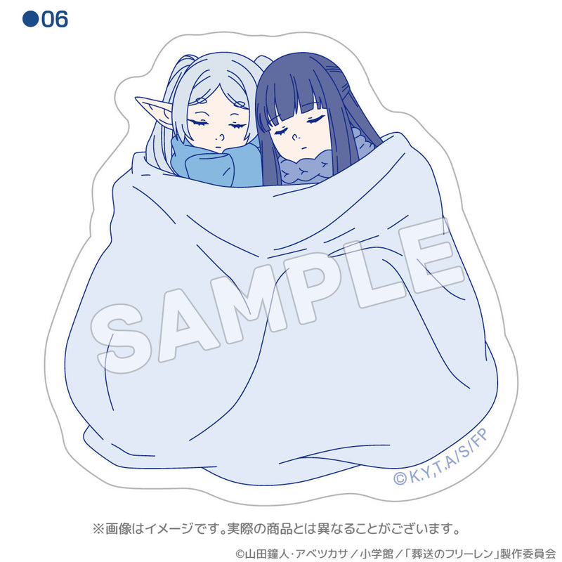 Frieren: Beyond Journey's End ACROSS Sleeping Posture Waterproof Sticker