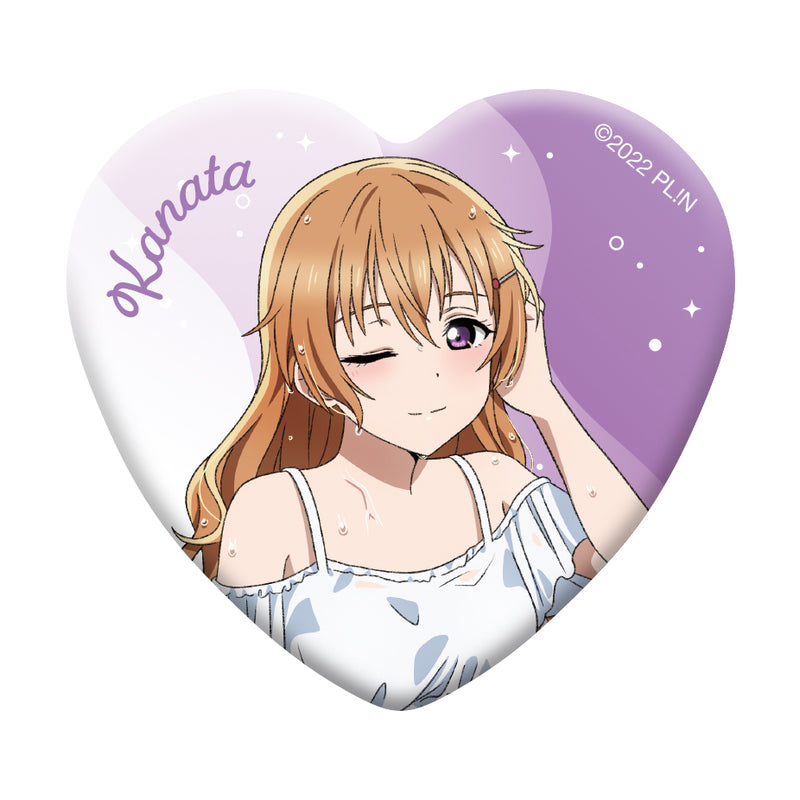 Love Live! Nijigasaki Academy School Idol Club Movic Heart-shaped Chara Badge Collection