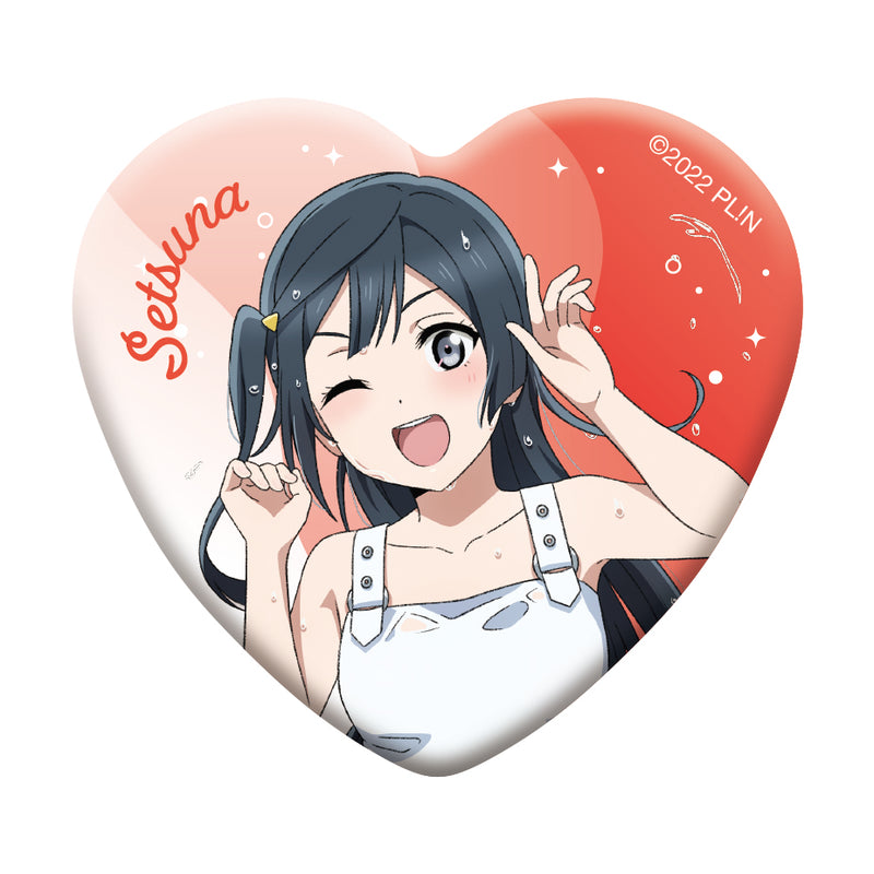 Love Live! Nijigasaki Academy School Idol Club Movic Heart-shaped Chara Badge Collection