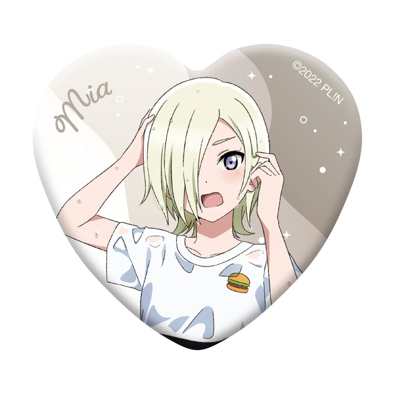 Love Live! Nijigasaki Academy School Idol Club Movic Heart-shaped Chara Badge Collection