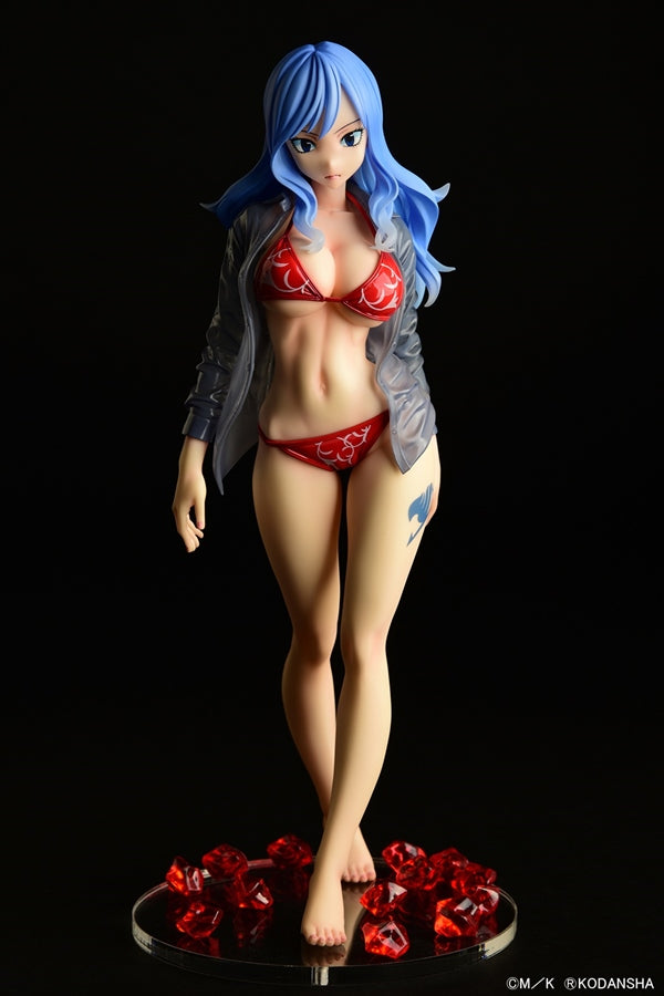 Fairy Tail ORCATOYS Juvia Lockser Gravure Style Red Bikini!! Wet See-through Shirt SP