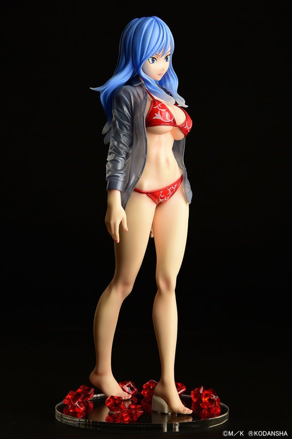 Fairy Tail ORCATOYS Juvia Lockser Gravure Style Red Bikini!! Wet See-through Shirt SP