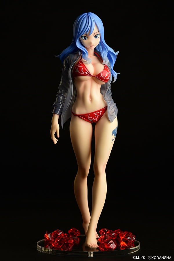 Fairy Tail ORCATOYS Juvia Lockser Gravure Style Red Bikini!! Wet See-through Shirt SP