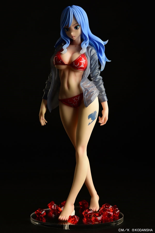 Fairy Tail ORCATOYS Juvia Lockser Gravure Style Red Bikini!! Wet See-through Shirt SP