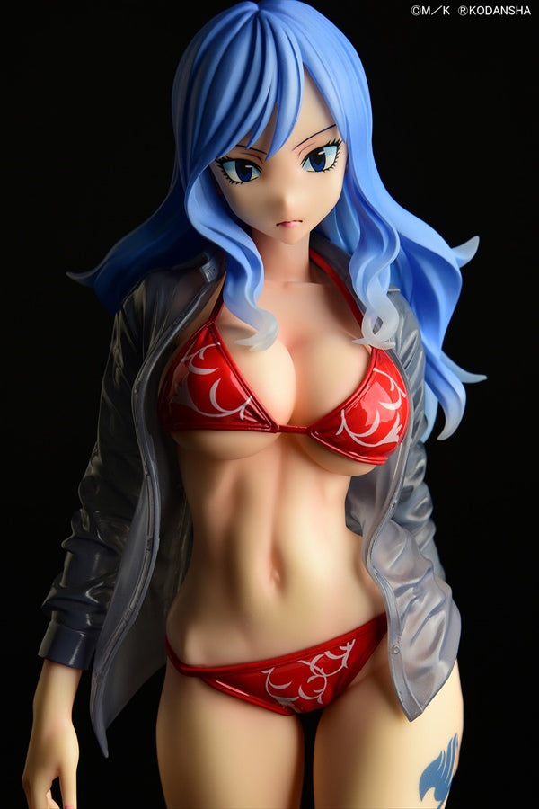 Fairy Tail ORCATOYS Juvia Lockser Gravure Style Red Bikini!! Wet See-through Shirt SP