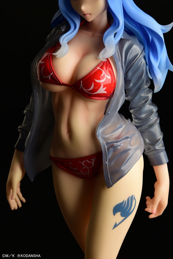 Fairy Tail ORCATOYS Juvia Lockser Gravure Style Red Bikini!! Wet See-through Shirt SP