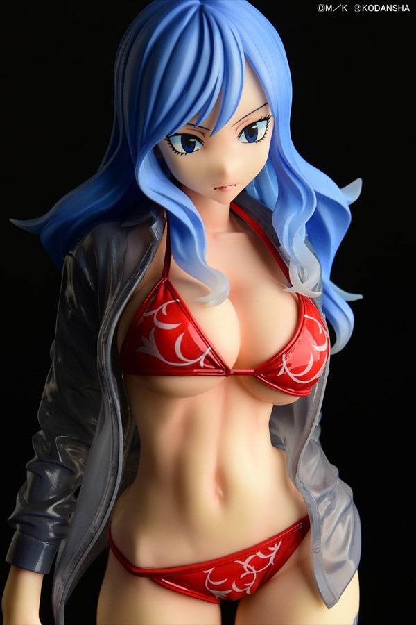 Fairy Tail ORCATOYS Juvia Lockser Gravure Style Red Bikini!! Wet See-through Shirt SP