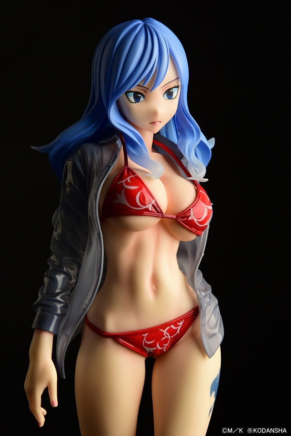 Fairy Tail ORCATOYS Juvia Lockser Gravure Style Red Bikini!! Wet See-through Shirt SP