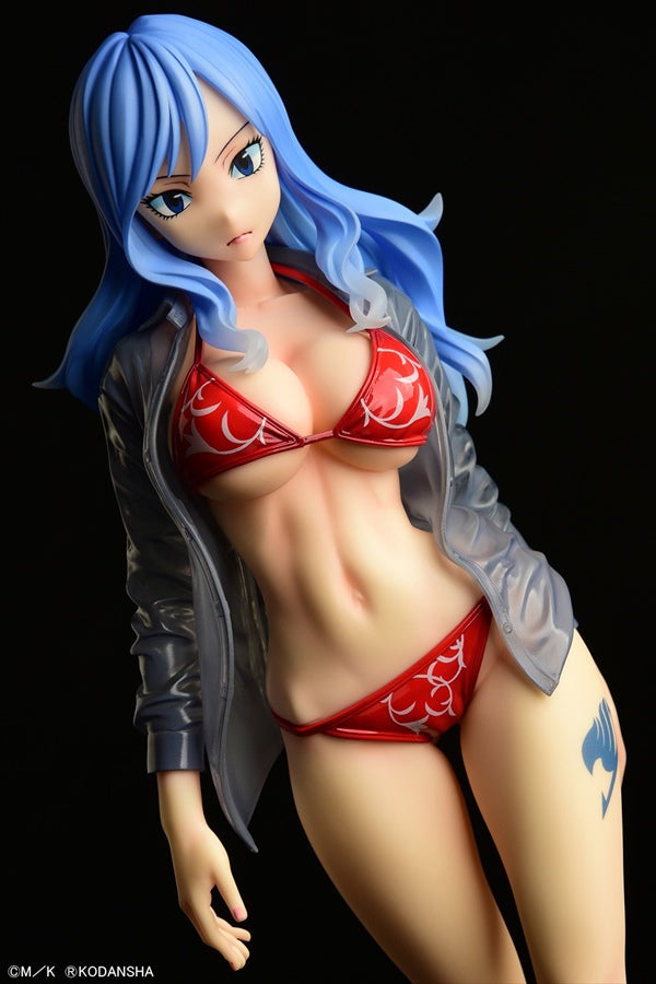 Fairy Tail ORCATOYS Juvia Lockser Gravure Style Red Bikini!! Wet See-through Shirt SP