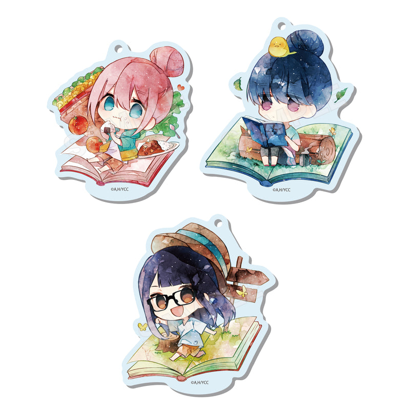 Yurucamp Movie CS.FRONT Chara Deru Art Marutto Stand Key Chain 01 Vol. 1 Box B