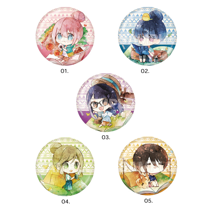 Yurucamp Movie CS.FRONT Chara Deru Art Metallic Can Badge 01 Vol. 1 Box B