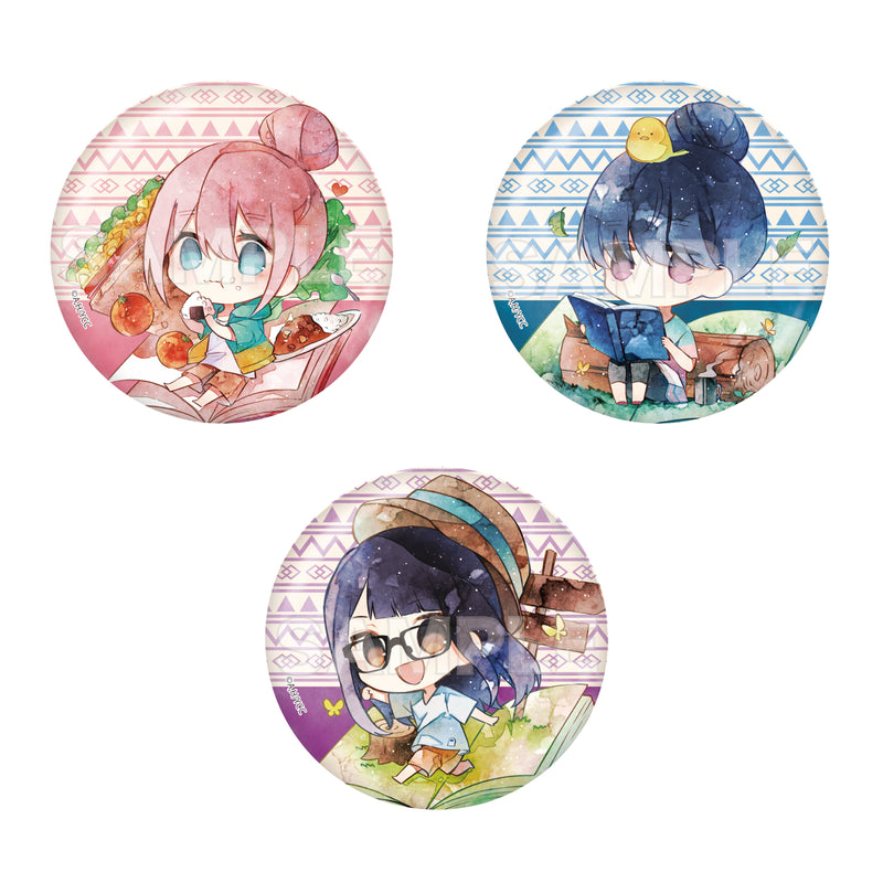 Yurucamp Movie CS.FRONT Chara Deru Art Metallic Can Badge 01 Vol. 1 Box B