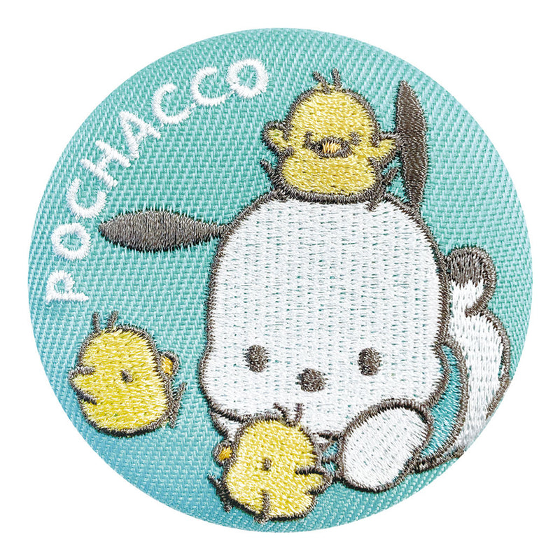 Sanrio Characters Trading Embroidery Can Badge Friends