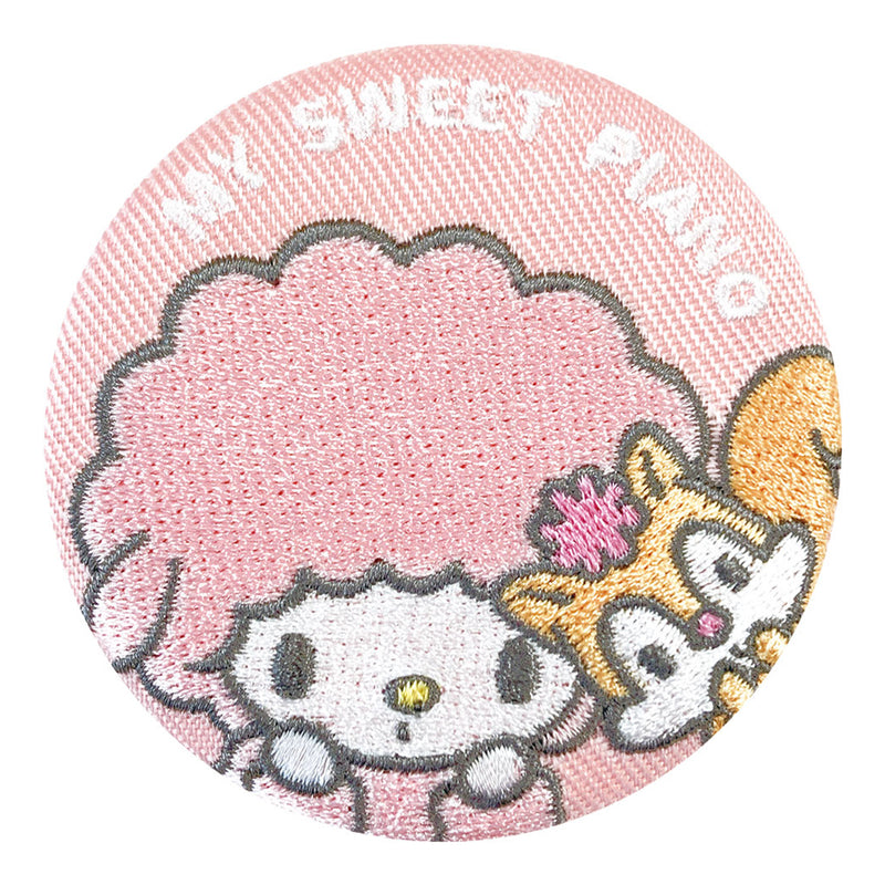 Sanrio Characters Trading Embroidery Can Badge Friends