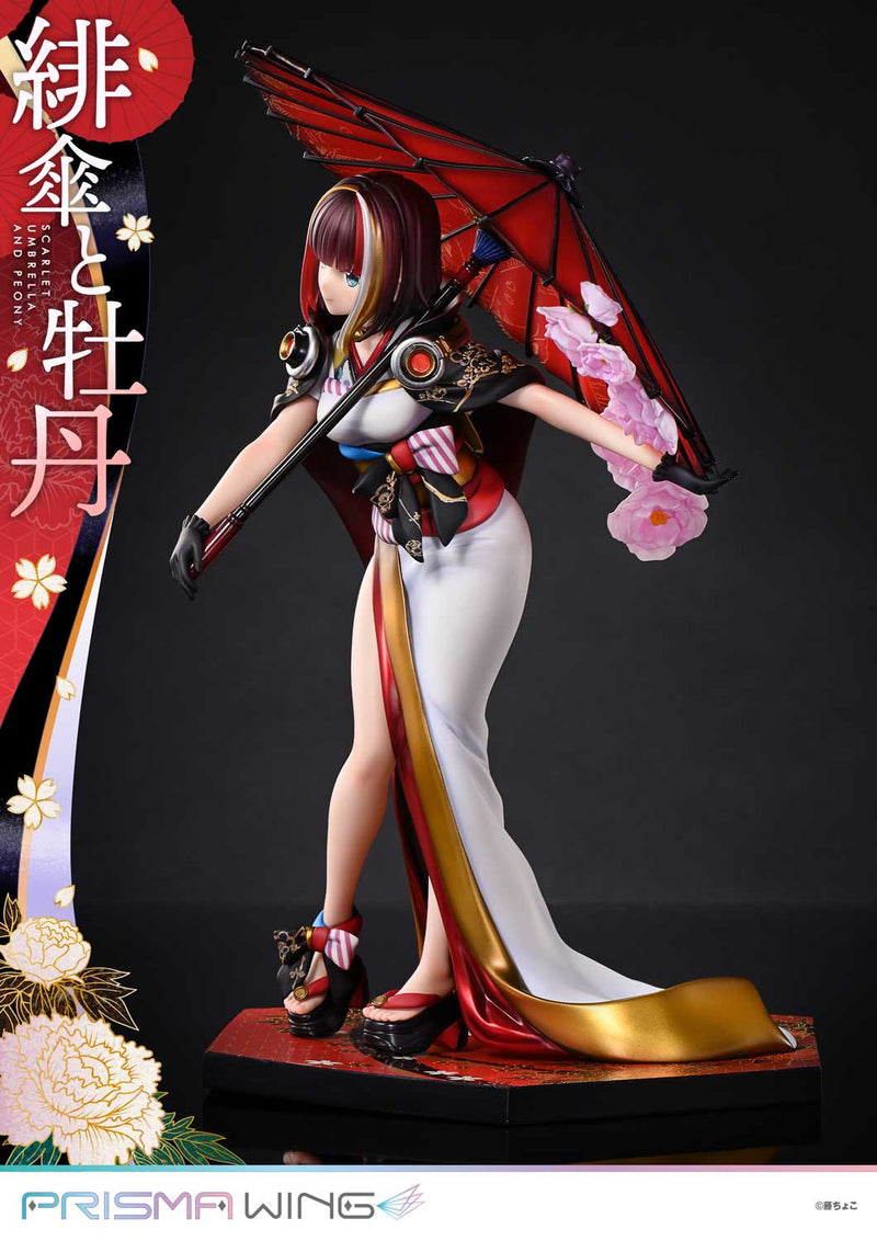 Fuzichoco Original Illustration Prime 1 Studio PRISMA WING Scarlet Umbrella and Peony 1/7 Scale Figure