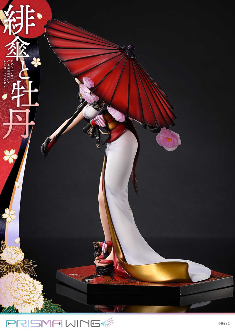 Fuzichoco Original Illustration Prime 1 Studio PRISMA WING Scarlet Umbrella and Peony 1/7 Scale Figure