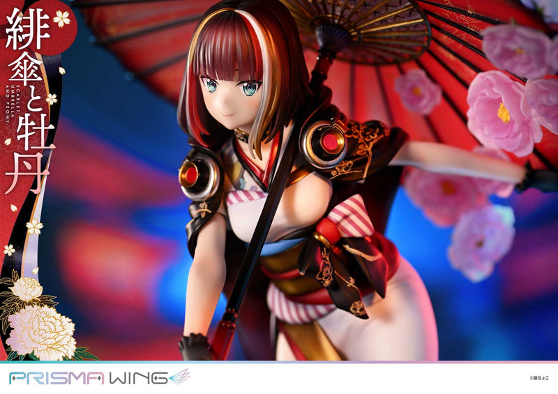 Fuzichoco Original Illustration Prime 1 Studio PRISMA WING Scarlet Umbrella and Peony 1/7 Scale Figure