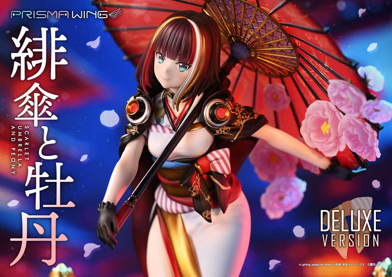 Fuzichoco Original Illustration Prime 1 Studio PRISMA WING Scarlet Umbrella and Peony DX Edition 1/7 Scale Figure