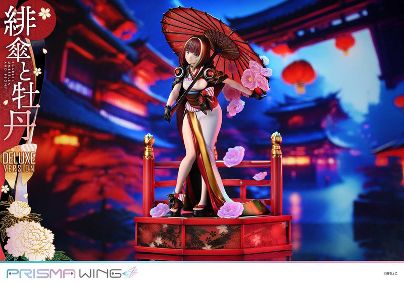 Fuzichoco Original Illustration Prime 1 Studio PRISMA WING Scarlet Umbrella and Peony DX Edition 1/7 Scale Figure