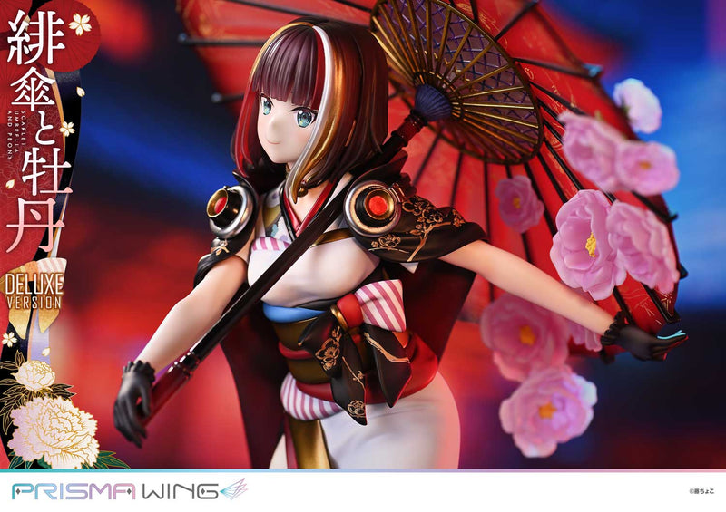 Fuzichoco Original Illustration Prime 1 Studio PRISMA WING Scarlet Umbrella and Peony DX Edition 1/7 Scale Figure