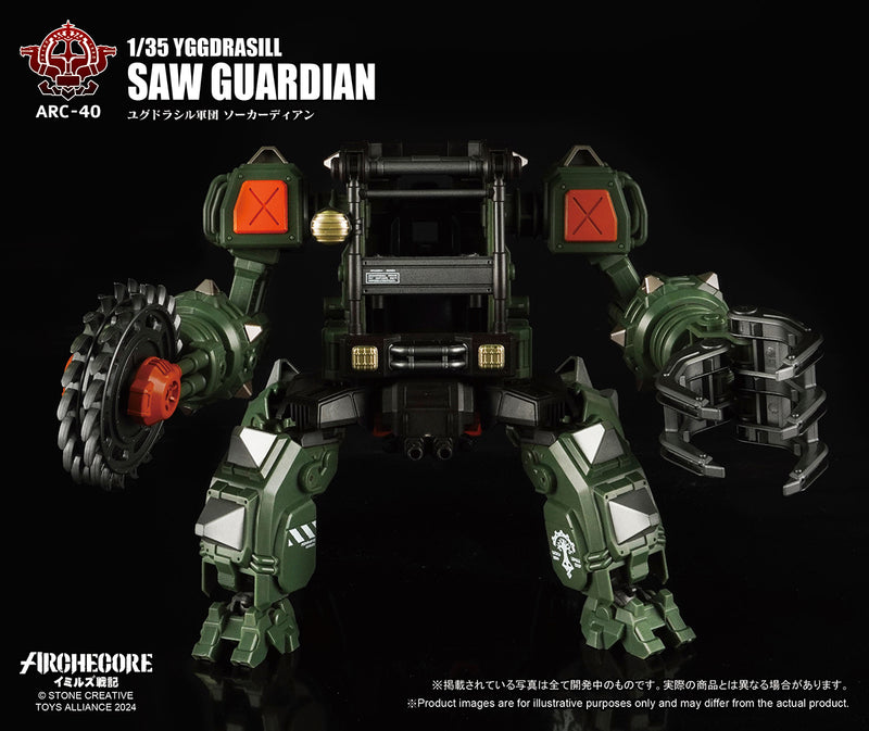 ARCHECORE SAGA OF YMIRUS TOYS ALLIANCE LIMITED ARC-40 1/35 SCALE YGGDRASILL SAW GUARDIAN