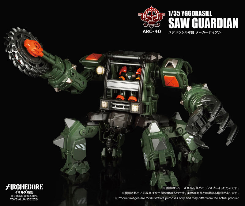 ARCHECORE SAGA OF YMIRUS TOYS ALLIANCE LIMITED ARC-40 1/35 SCALE YGGDRASILL SAW GUARDIAN