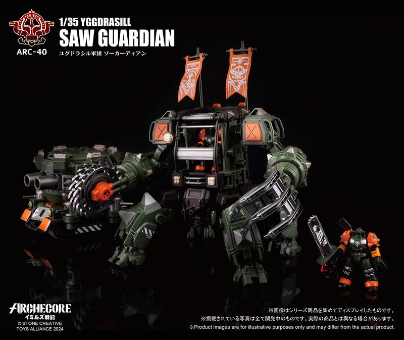 ARCHECORE SAGA OF YMIRUS TOYS ALLIANCE LIMITED ARC-40 1/35 SCALE YGGDRASILL SAW GUARDIAN