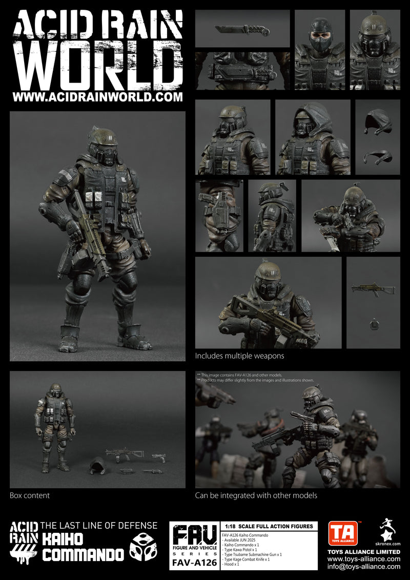 ACID RAIN TOYS ALLIANCE LIMITED 1/18 SCALE FAV-A126 KAIHO COMMANDO