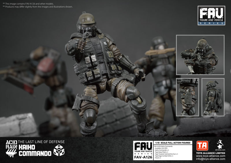 ACID RAIN TOYS ALLIANCE LIMITED 1/18 SCALE FAV-A126 KAIHO COMMANDO