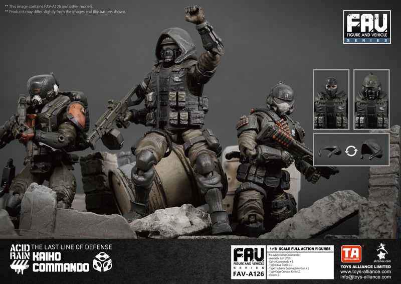 ACID RAIN TOYS ALLIANCE LIMITED 1/18 SCALE FAV-A126 KAIHO COMMANDO