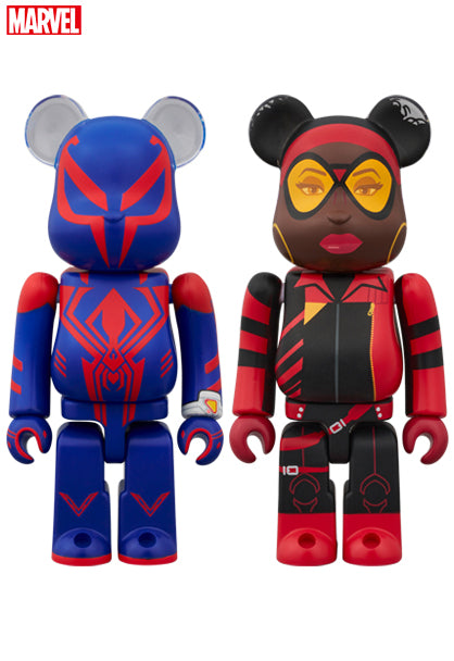 Spider-Man: Across the Spider-Verse Medicom Toy BE@RBRICK Spider-Man 2099 & Spider-Woman 2 Set