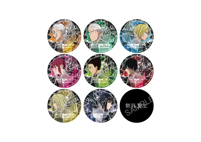 SAKAMOTO DAYS AFORCE x DRAGON HORSE TRADING HOLOGRAM CAN BADGE