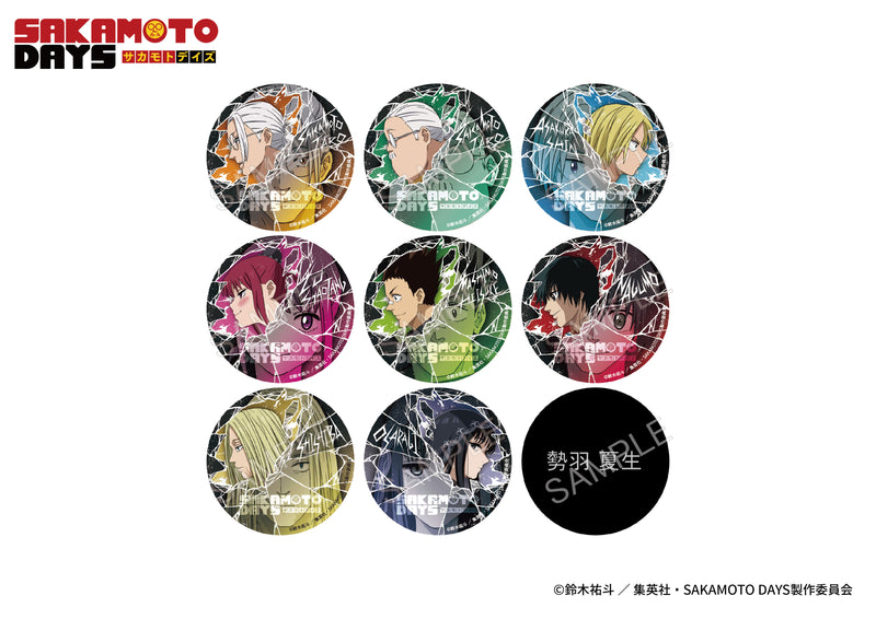 SAKAMOTO DAYS AFORCE x DRAGON HORSE TRADING HOLOGRAM CAN BADGE