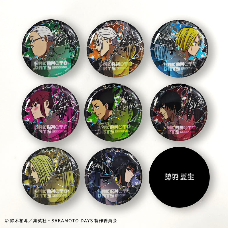 SAKAMOTO DAYS AFORCE x DRAGON HORSE TRADING HOLOGRAM CAN BADGE